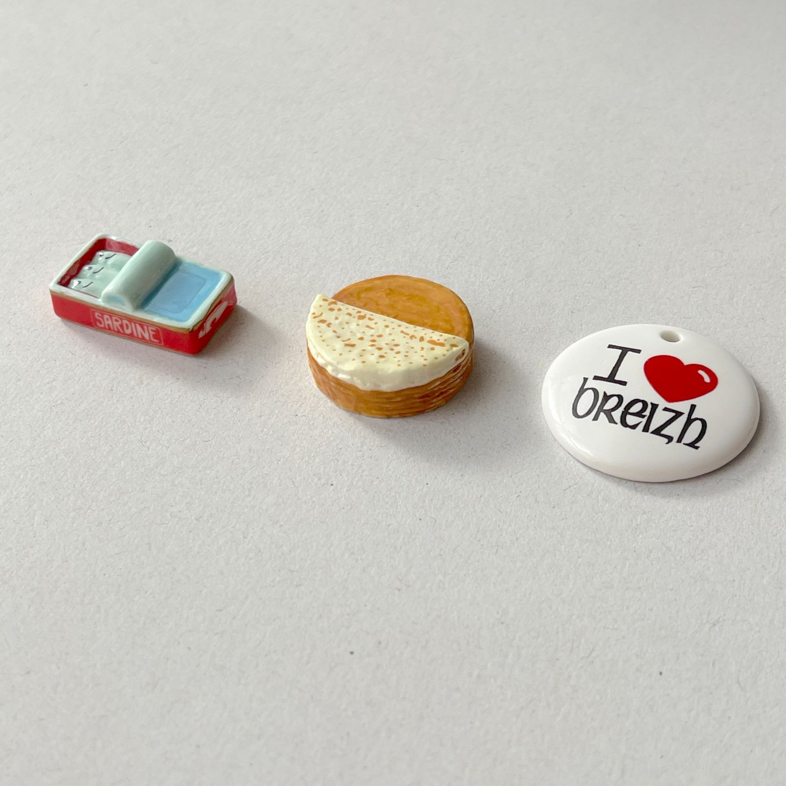 フェーヴ ブルターニュへの旅② 9個 フランス フェーブ ミニチュア陶器