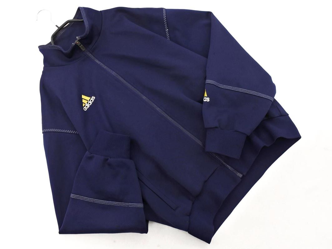 adidas アディダス デサント製 ロゴ 刺繍 トラック ジャケット sizeL