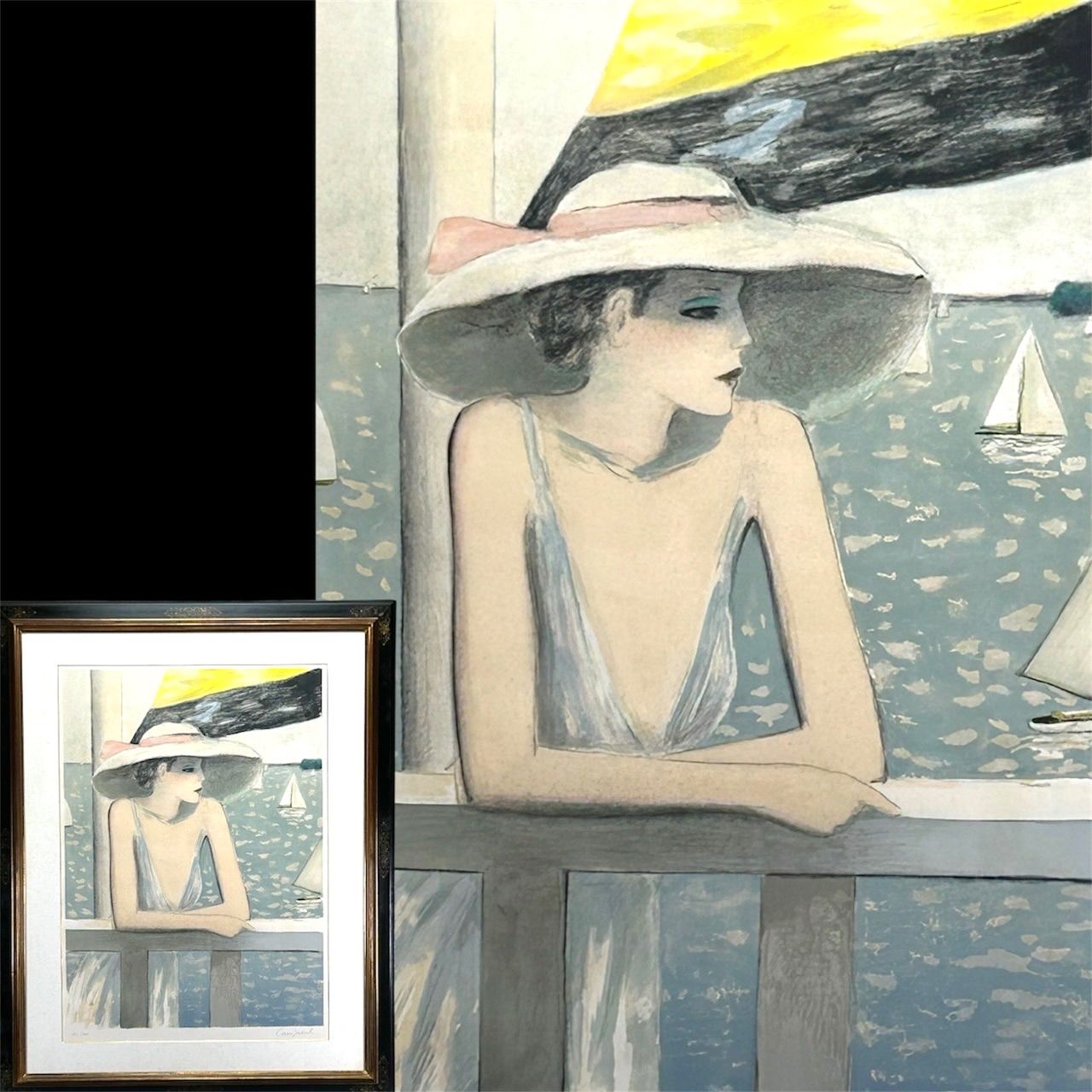 幽玄 シャン ピエール カシニョール ドーヴィル リトグラフ 絵画