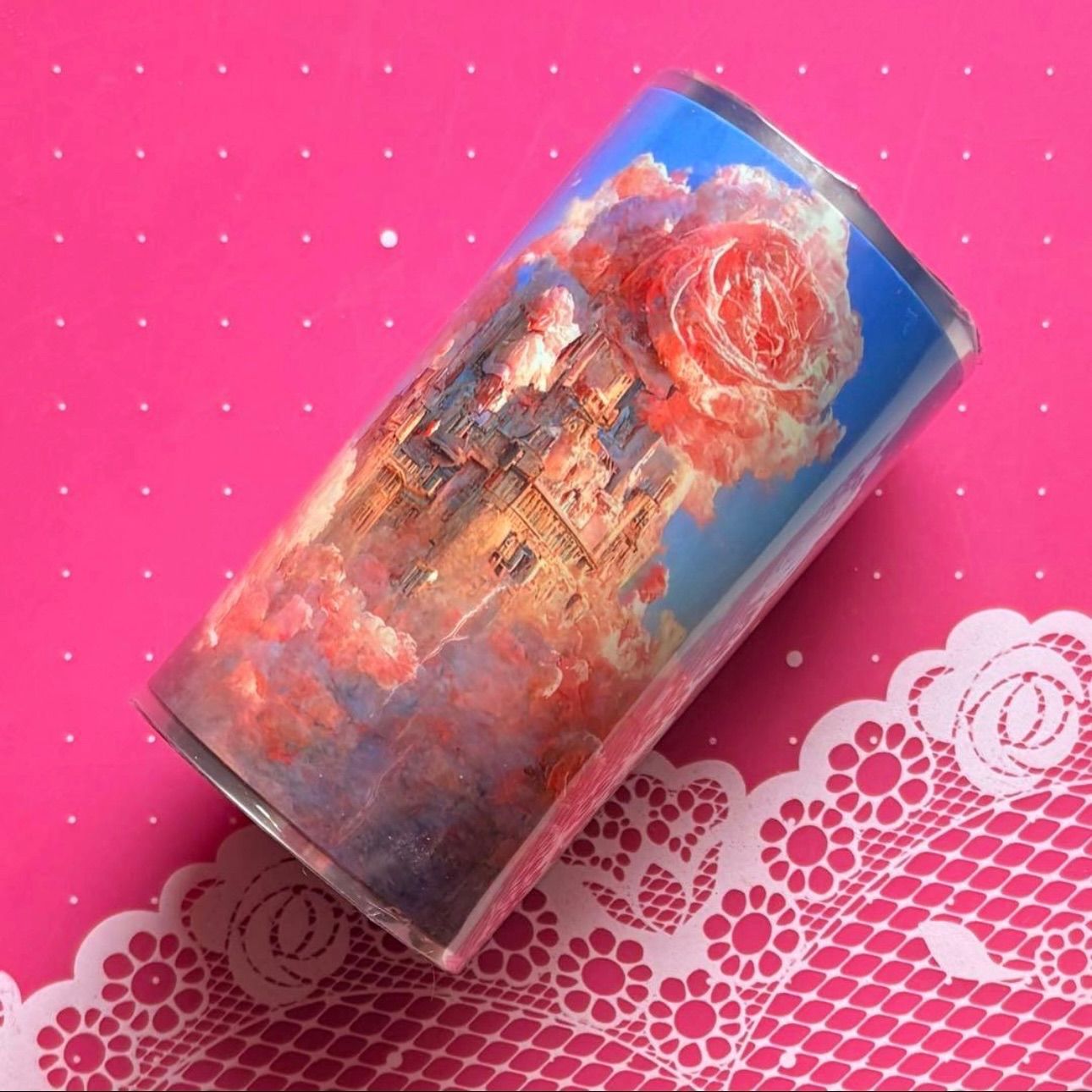 PET 9 cm 10 m 140 loop 云端玫瑰 海外マスキングテープ 海外マステ