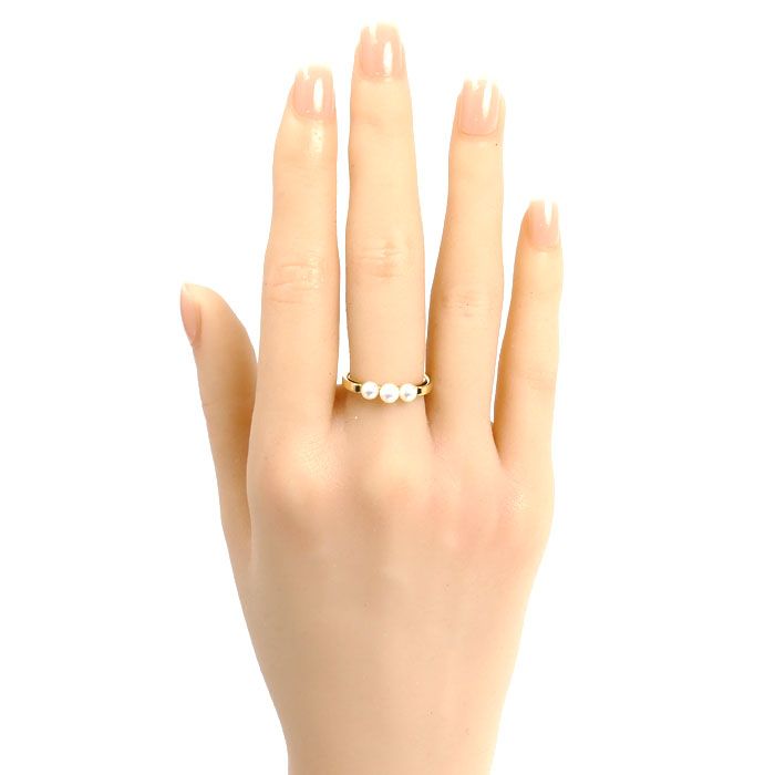 MIKIMOTO ミキモト K18YG イエローゴールド リング・指輪 PR-1476K