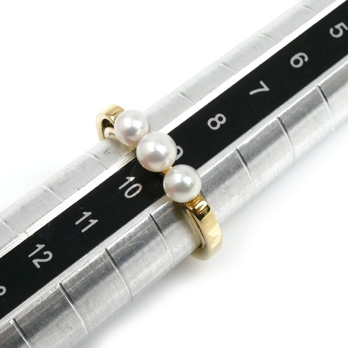 MIKIMOTO ミキモト K18YG イエローゴールド リング・指輪 PR-1476K