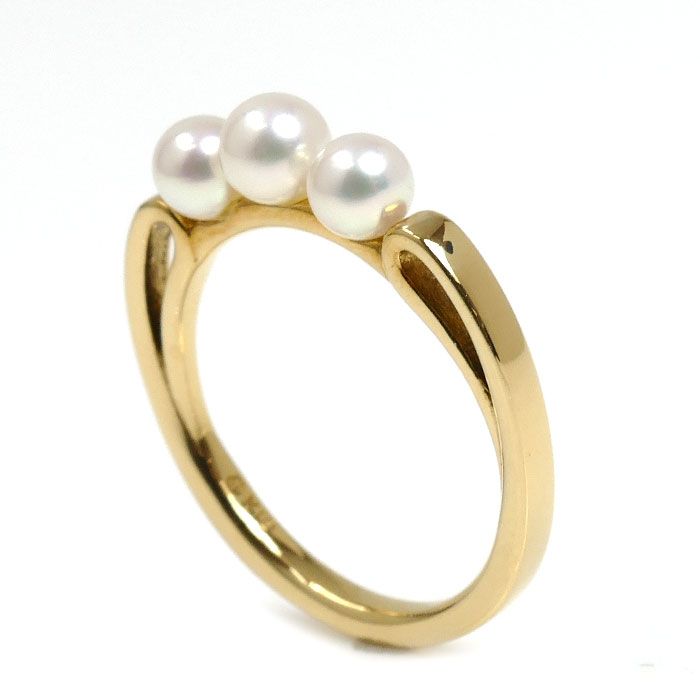 MIKIMOTO ミキモト K18YG イエローゴールド リング・指輪 PR-1476K