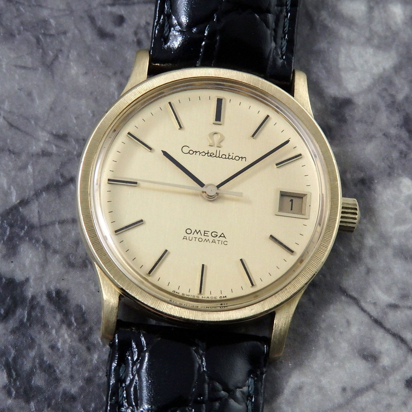 オメガ コンステレーション ヴィンテージ ウォッチ 18金無垢 自動巻