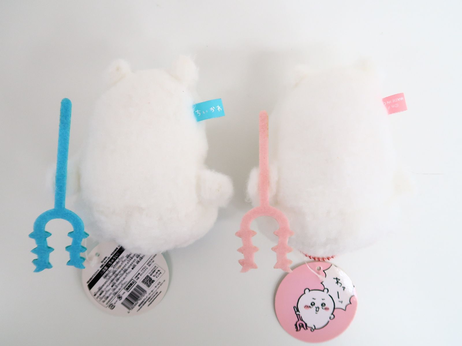 2点セット ちいかわ・ハチワレ ほわほわマスコット 失敗しちゃった