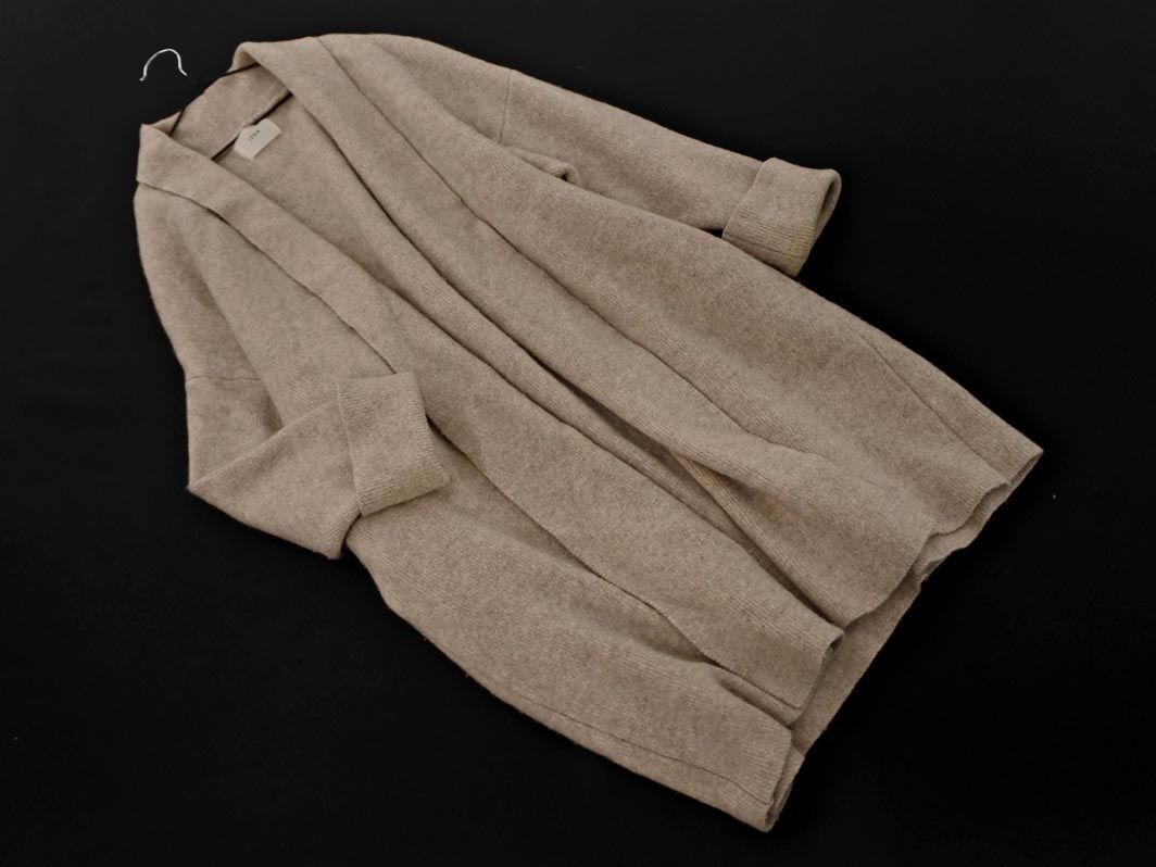 IENA イエナ ウール混 ロング カーディガン ベージュ ◇□ レディース