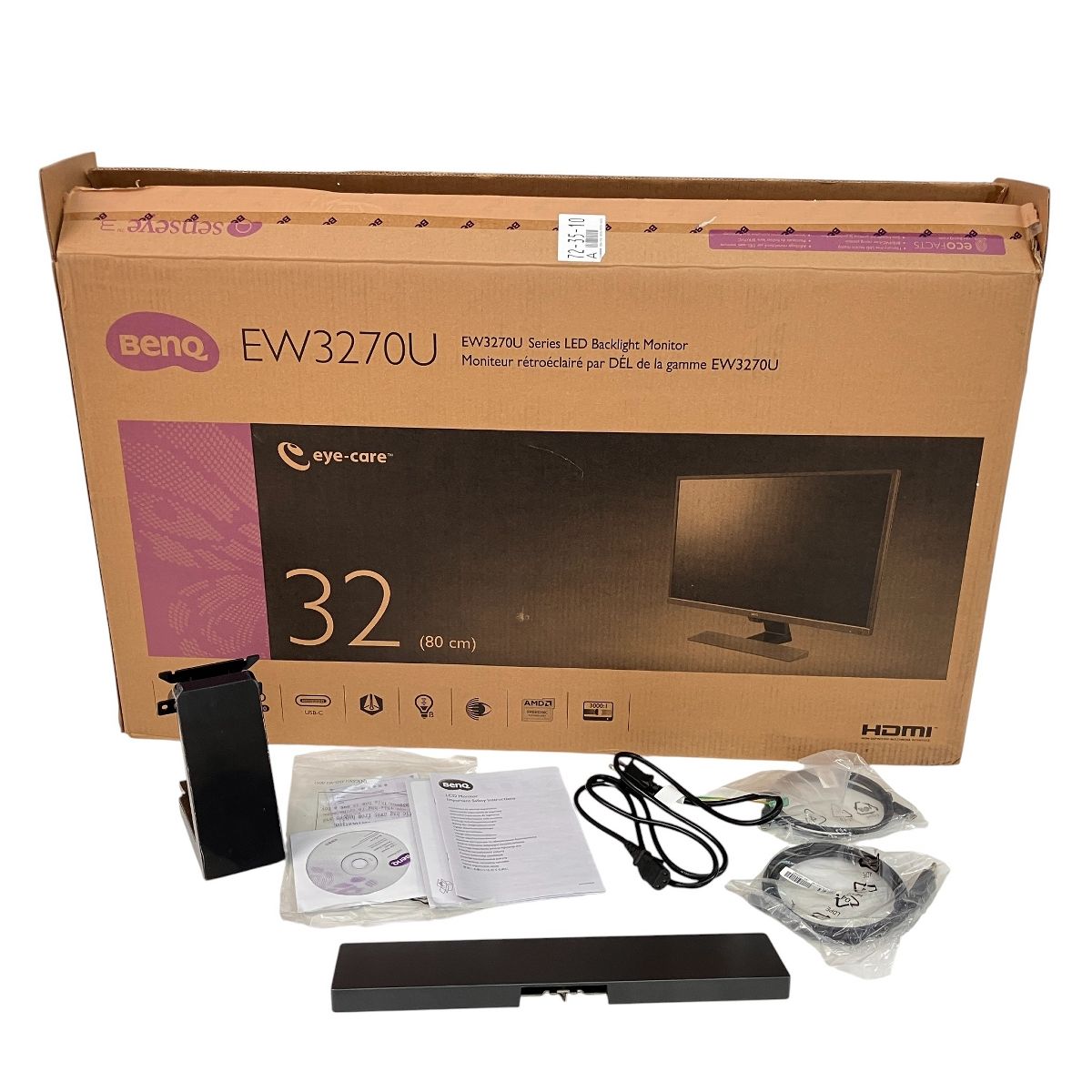 BenQ EW3270U 31.5型 液晶 ディスプレイ 2019年製 ゲーミング モニター