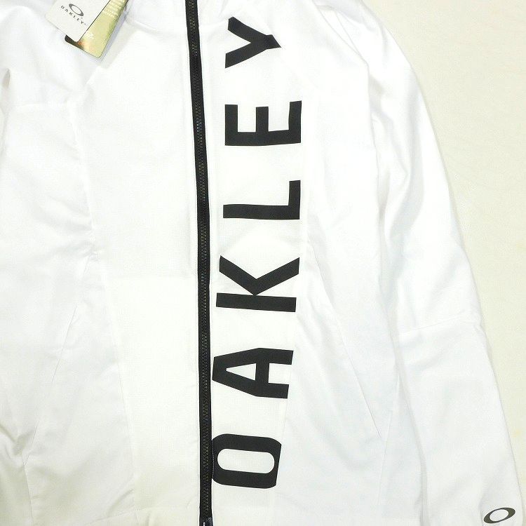 新品 オークリー フーディージップジャケット L 白 Enhance Mobility