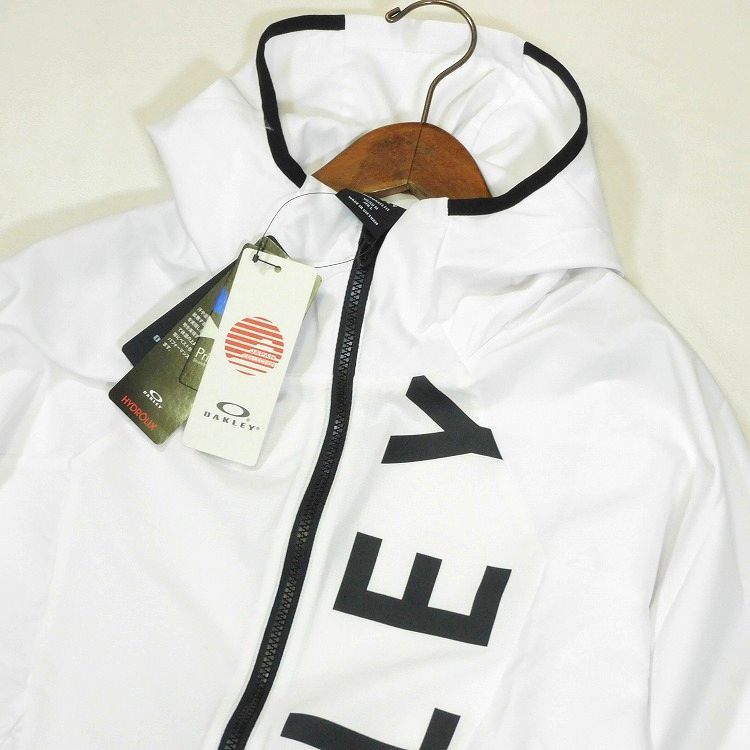 新品 オークリー フーディージップジャケット L 白 Enhance Mobility