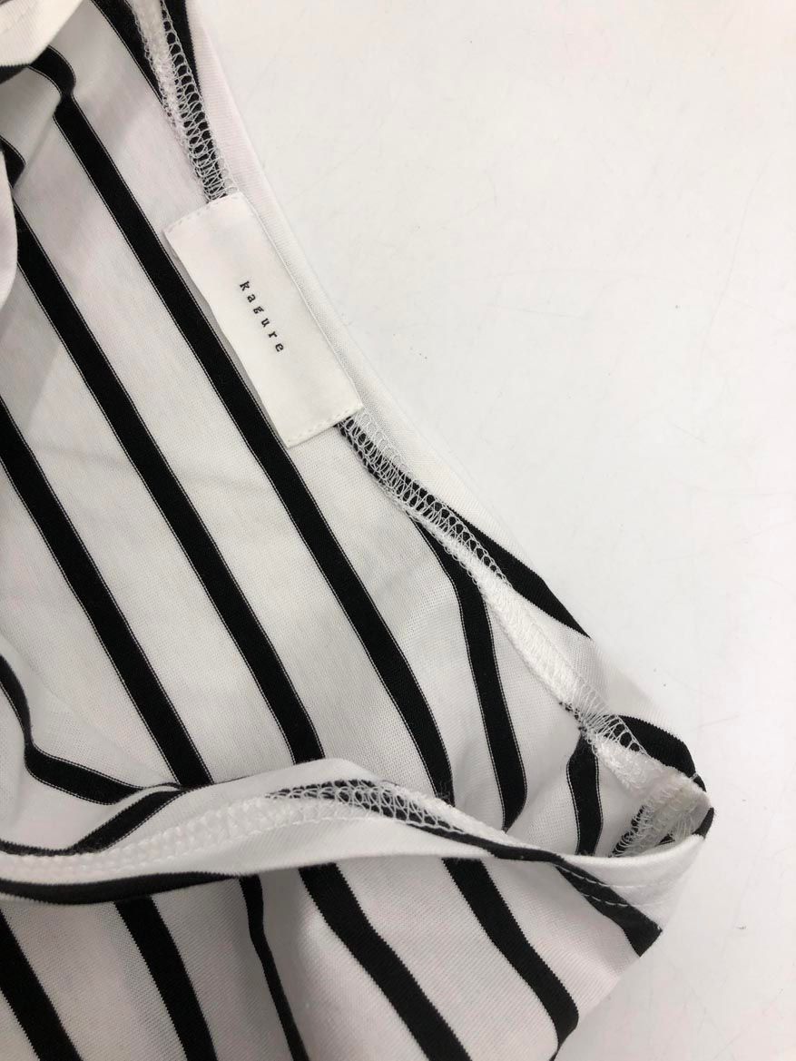 美品 kagure かぐれ GAA4-21M003 日本製 ボーダーボートネックプル