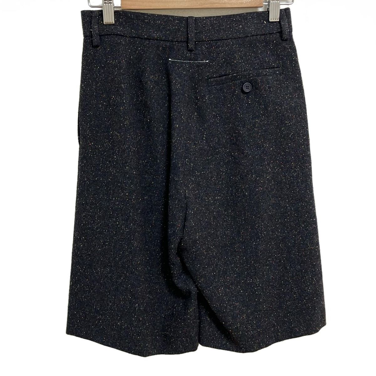 MM 6 エムエムシックス ハーフパンツ サイズ36 M レディース ダークグレー イエロー マルチ