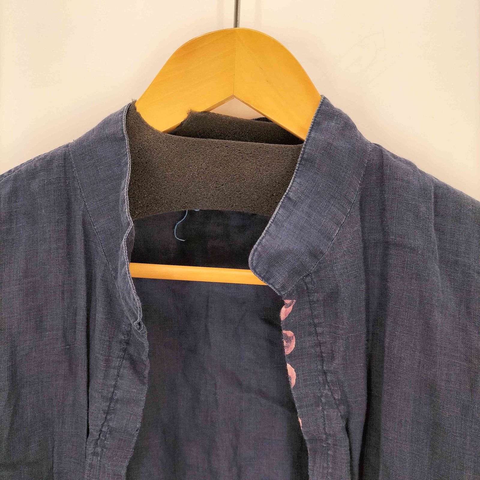 ヨーガンレール Jurgen Lehl リネン100% ボタン柄カーディガン