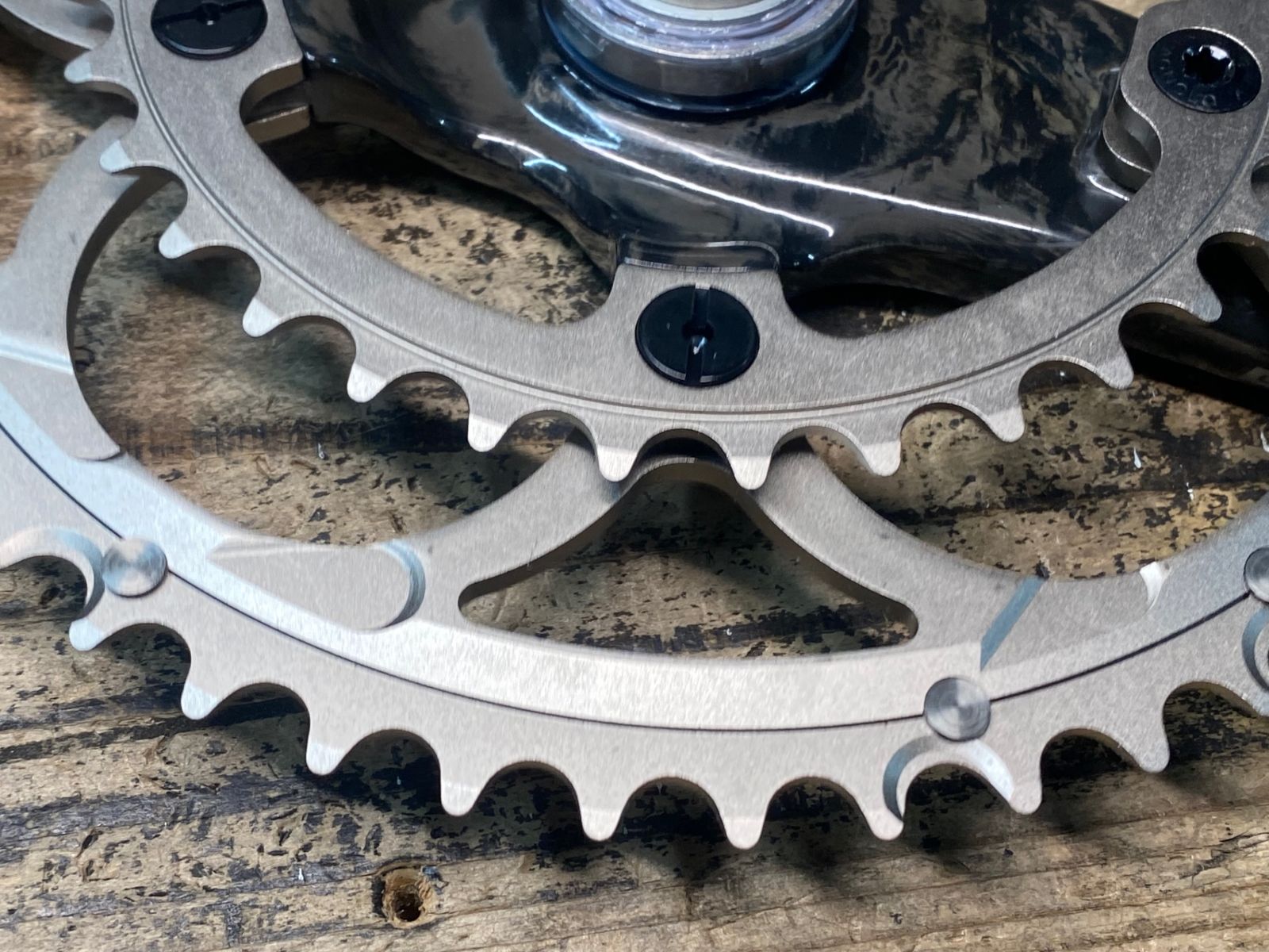 JP097 カンパニョーロ CAMPAGNOLO RECORD CT クランクセット 2x10s 50