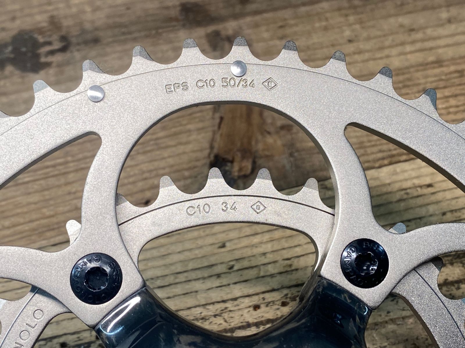 JP097 カンパニョーロ CAMPAGNOLO RECORD CT クランクセット 2x10s 50