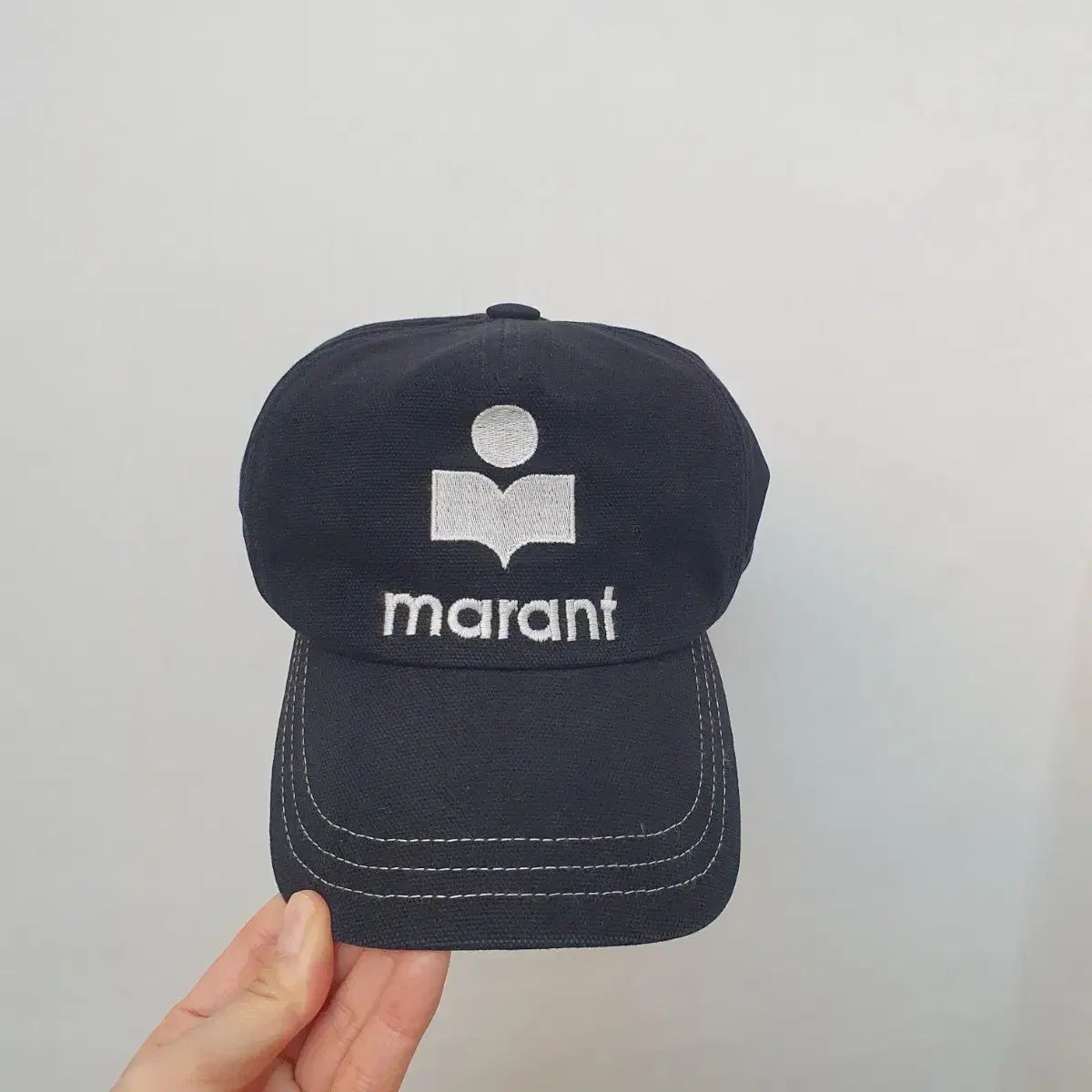 marantブラックベースボールキャップ ロゴ入り イザベルマラン 帽子 ベースボールキャップ - メルカリ