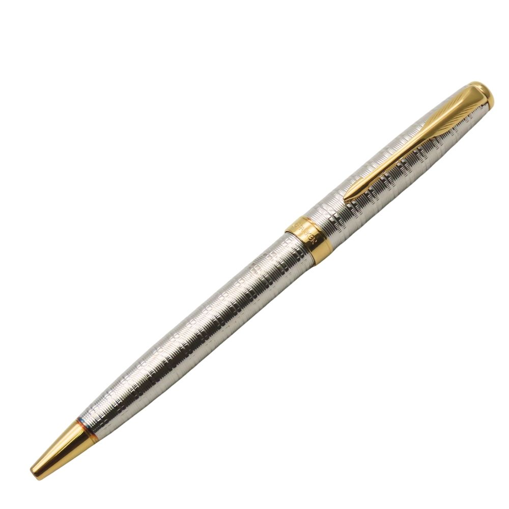 中古】 パーカー ボールペン SONNET FRANCE P.III メタル シルバー