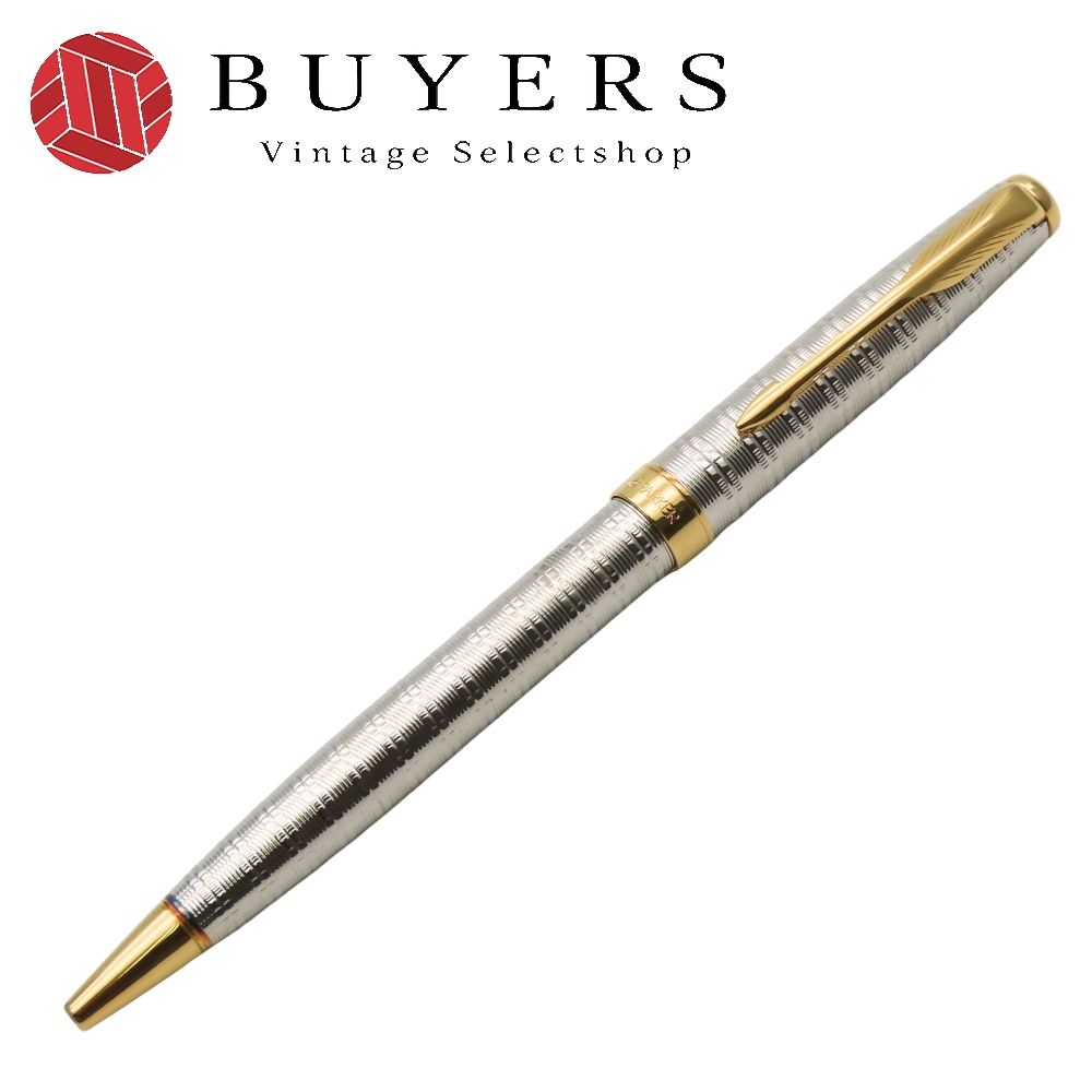 【中古】 パーカー ボールペン SONNET FRANCE P.III メタル シルバー ゴールド 回転式 レディース メンズ PARKER 中古】 パーカー ボールペン SONNET FRANCE P.III メタル シルバー