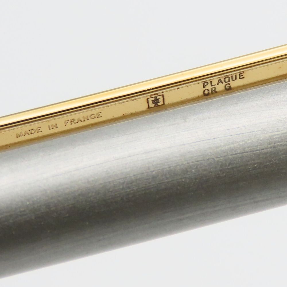 【中古】 カルティエ ボールペン サントス・ドゥ・カルティエ ST150192 スチール メタル シルバー ゴールド 回転式 レディース メンズ CARTIER 中古】 カルティエ ボールペン サントス・ドゥ・カルティエ ST150192