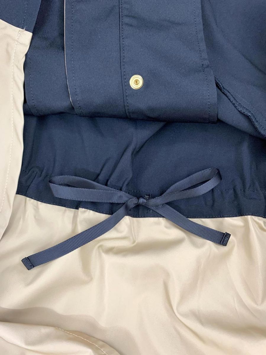 Bou Jeloud ブージュルード 5313311 ウエスト切替フ マウンテンパーカー ジャケット size 38 黒 ベージュ レディース 定番ボトム ステンカラー