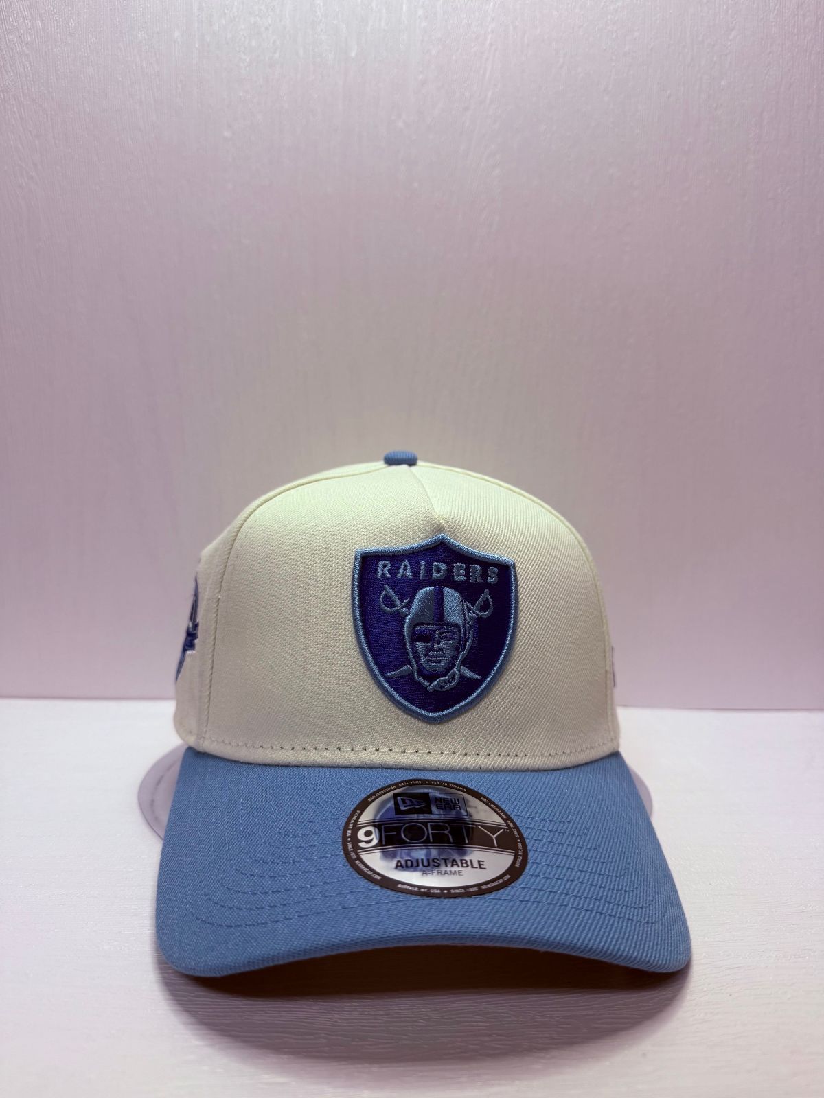 Newera オークランドレイダース 50 thアニバーサリー 9 forty A FRAME スナップバックキャップ ツートン