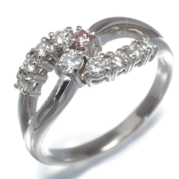 TASAKI タサキ リング ピンク&クリア ダイヤ ダイヤモンド 0.46ct 15号