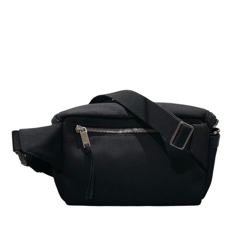 サンローラン SAINT LAURENT ウエストポーチ 505973 ブラック キャンバス メンズ ボディバッグ
