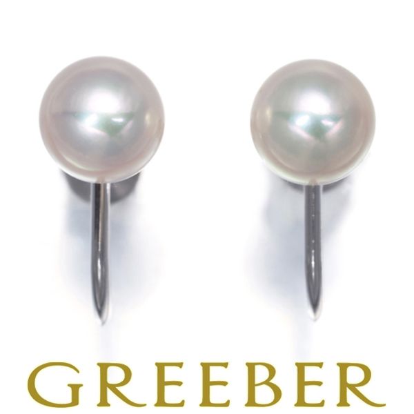 ミキモト 購入 イヤリング パール 真珠 7.5mm シルバー #180994