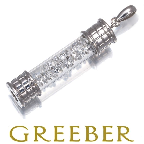 ダイヤ ダイヤモンド 0 25 ct ボトル ペンダントトップ K 18 WG プラスチック 181698