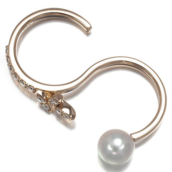 TASAKI タサキ リング パール 真珠 8.0mm ダイヤ ダイヤモンド