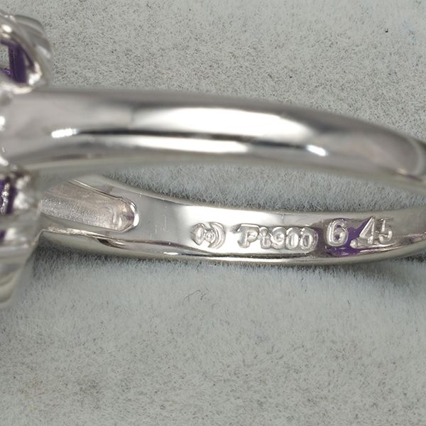TASAKI タサキ リング アメジスト 6.45ct ダイヤ ダイヤモンド 0.18ct