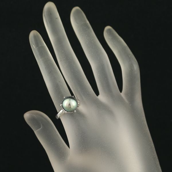 TASAKI タサキ リング ブラックパール 真珠 10.9mm 12.5号 Pt900