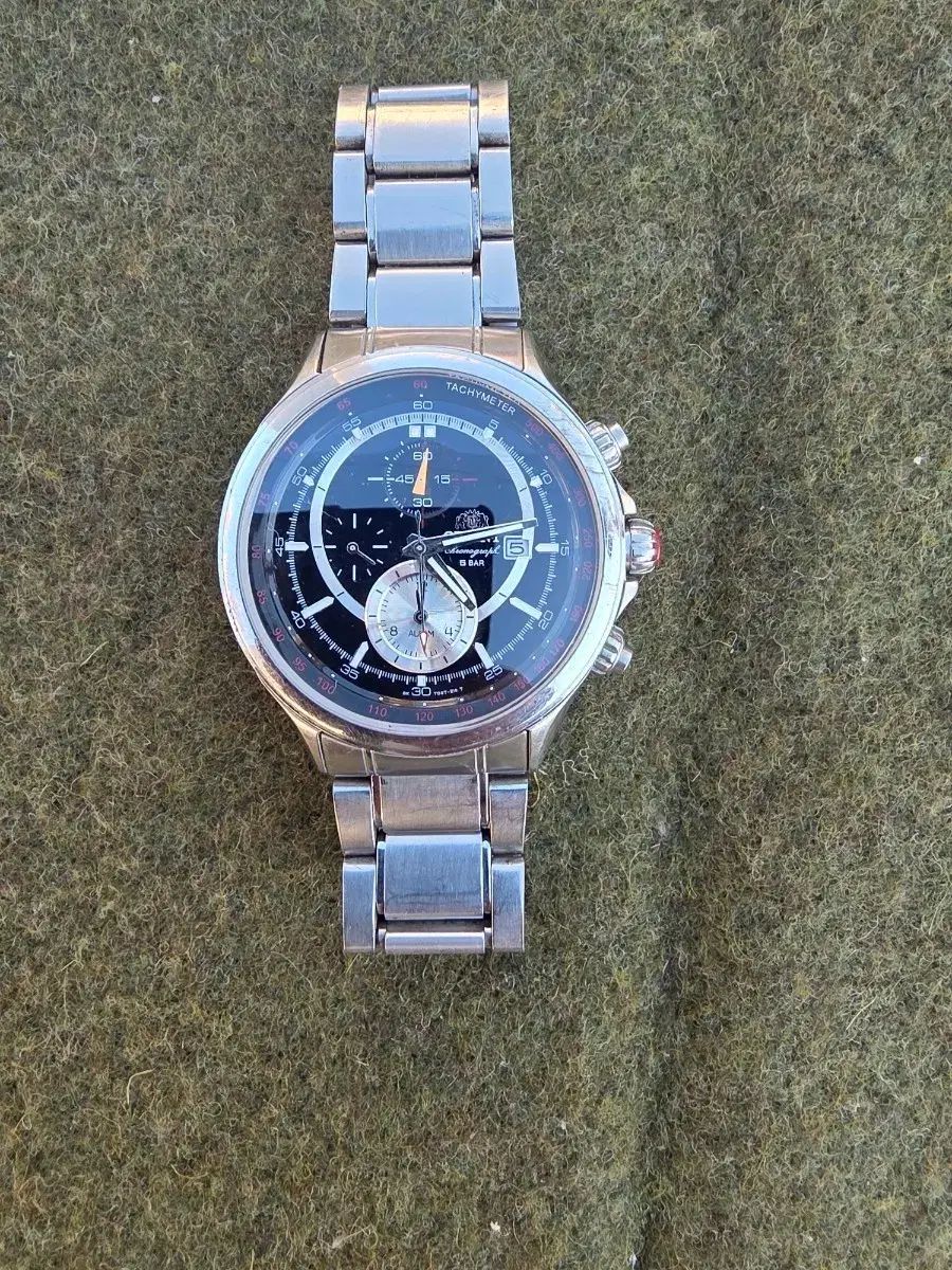 オリエント ステインレス スチール クロノグラフ 時計