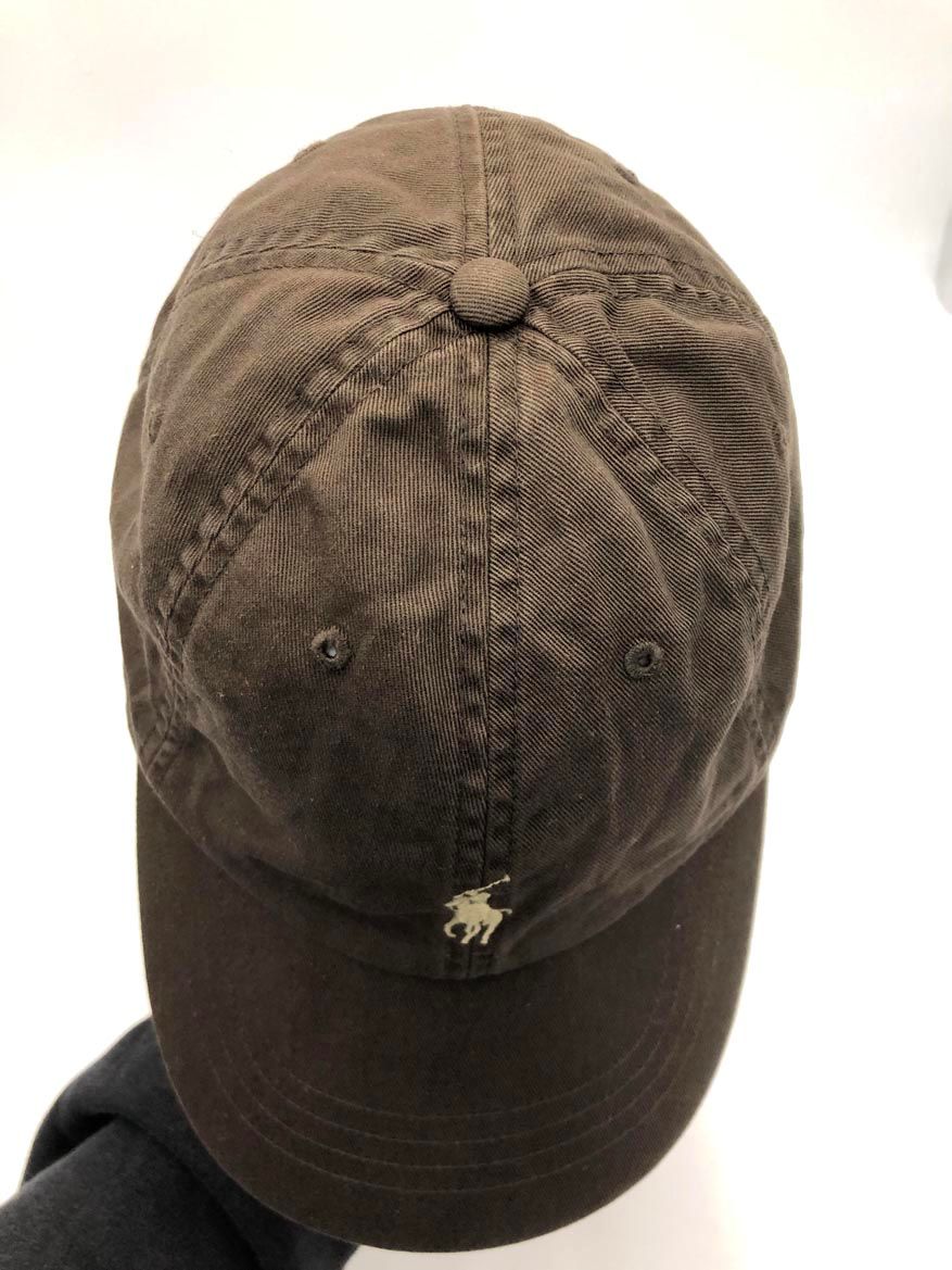 POLO RALPH LAUREN ポロ ラルフローレン ロゴ刺繍 キャップ ブラウン