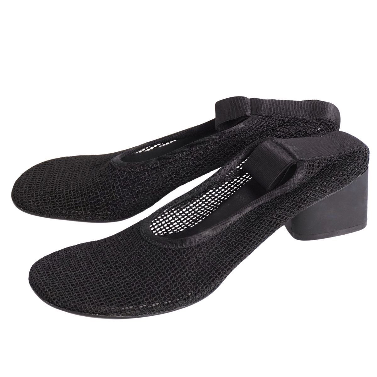 美品 ボッテガヴェネタ BOTTEGA VENETA パンプス メッシュ ヒール
