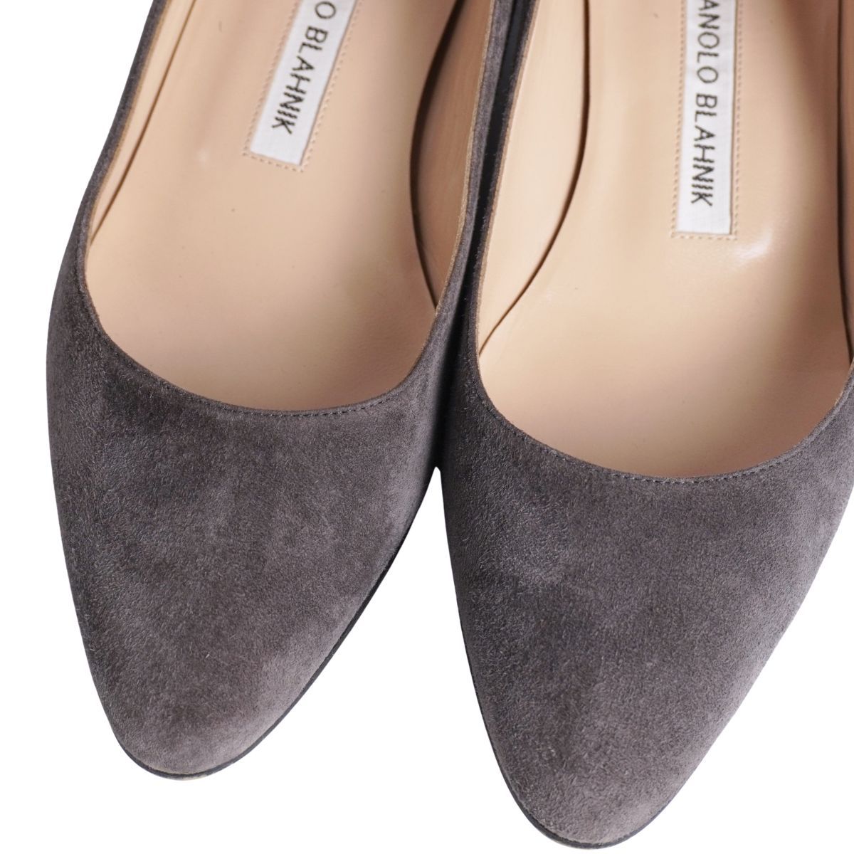 美品 マノロ・ブラニク Manolo Blahnik パンプス スウェードレザー
