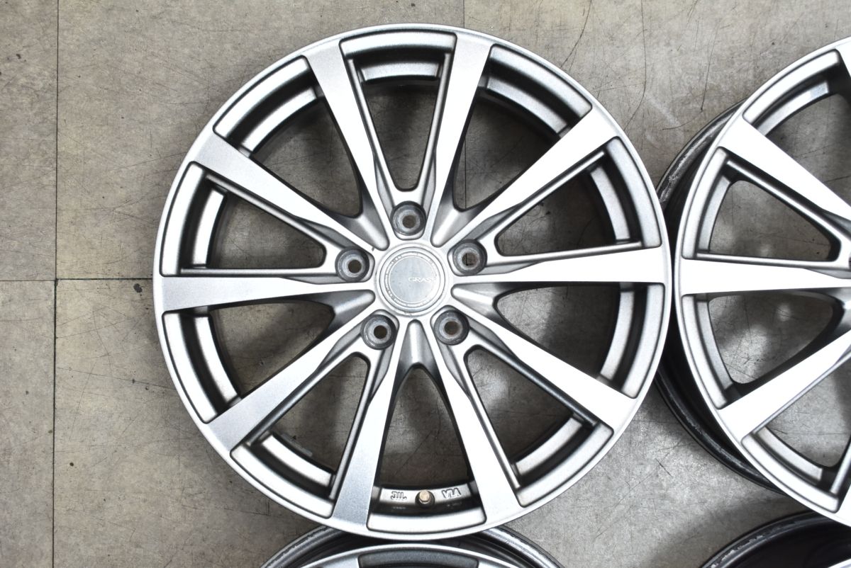 スタッドレス用に】GRASS ZX 17in 7J +48 PCD114.3 4本セット 交換用