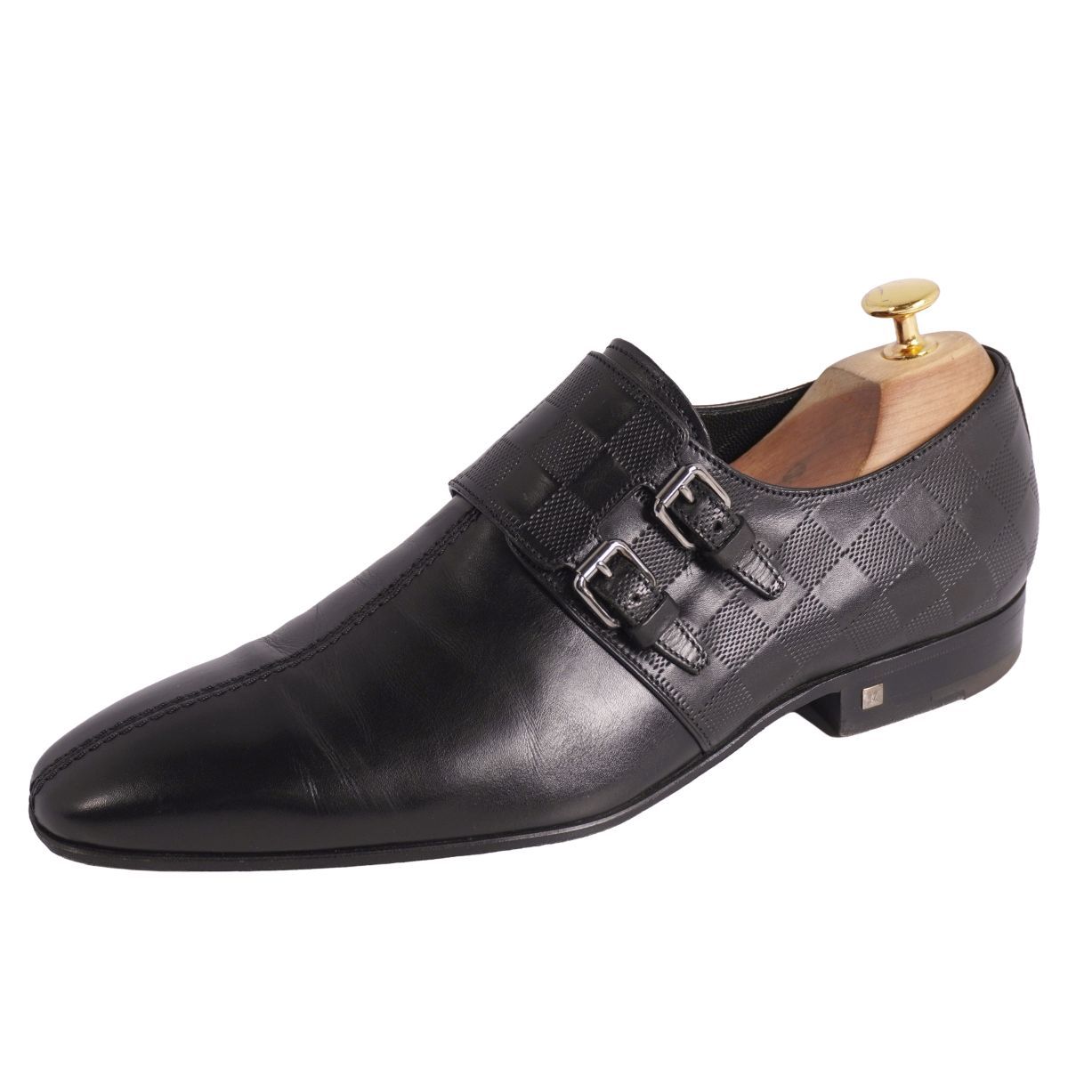 美品 ルイヴィトン LOUIS VUITTON レザーシューズ ダブルモンクスト