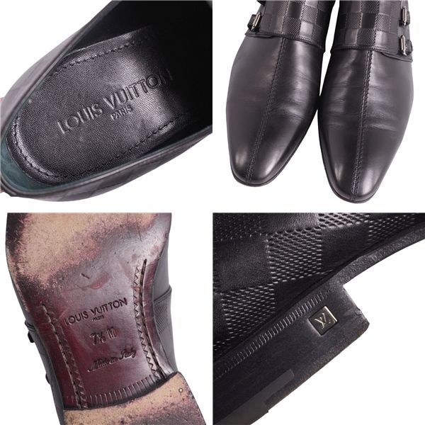美品 ルイヴィトン LOUIS VUITTON レザーシューズ ダブルモンクスト