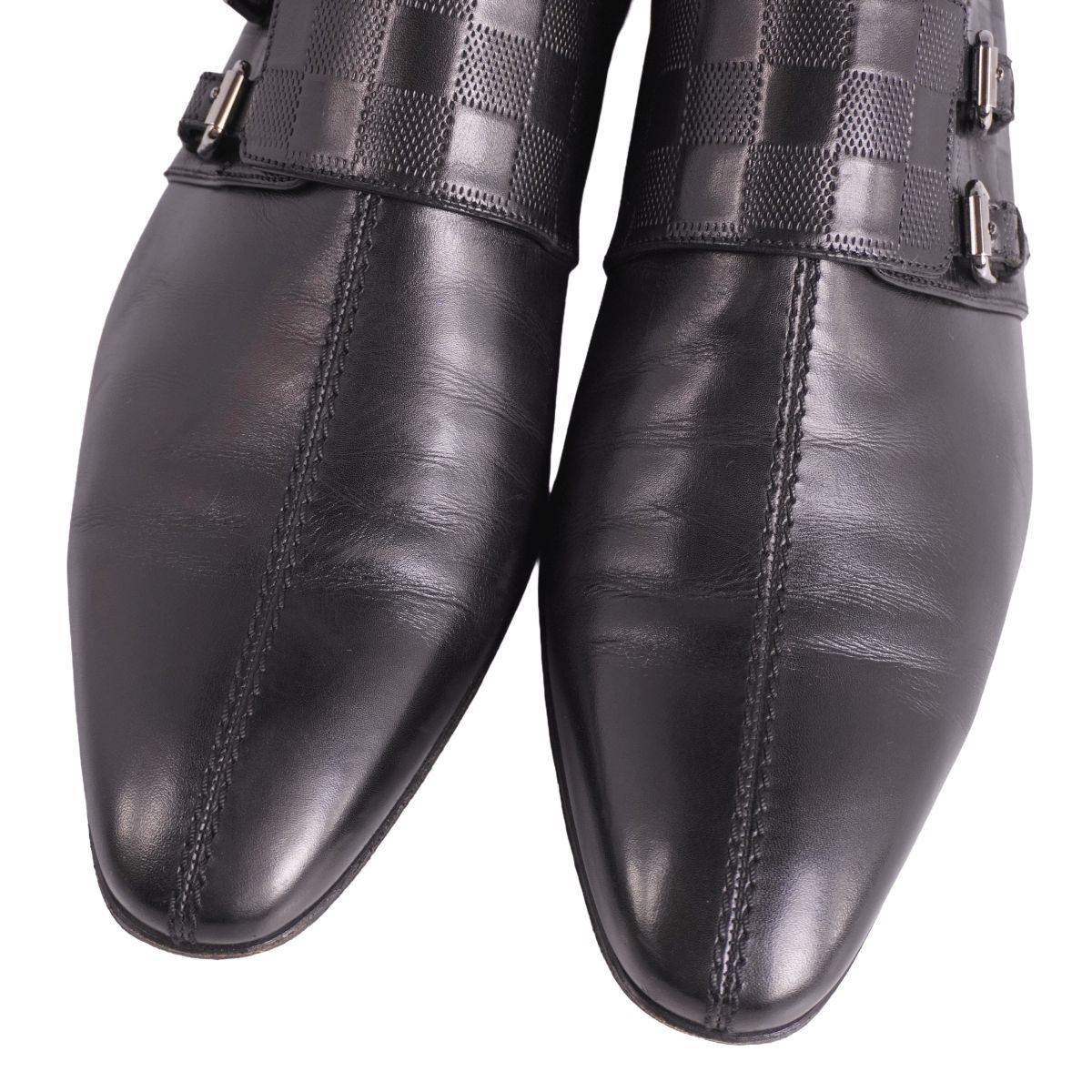 ルイ・ヴィトン　ダブルモンク 美品 ルイヴィトン LOUIS VUITTON レザーシューズ ダブルモンクスト