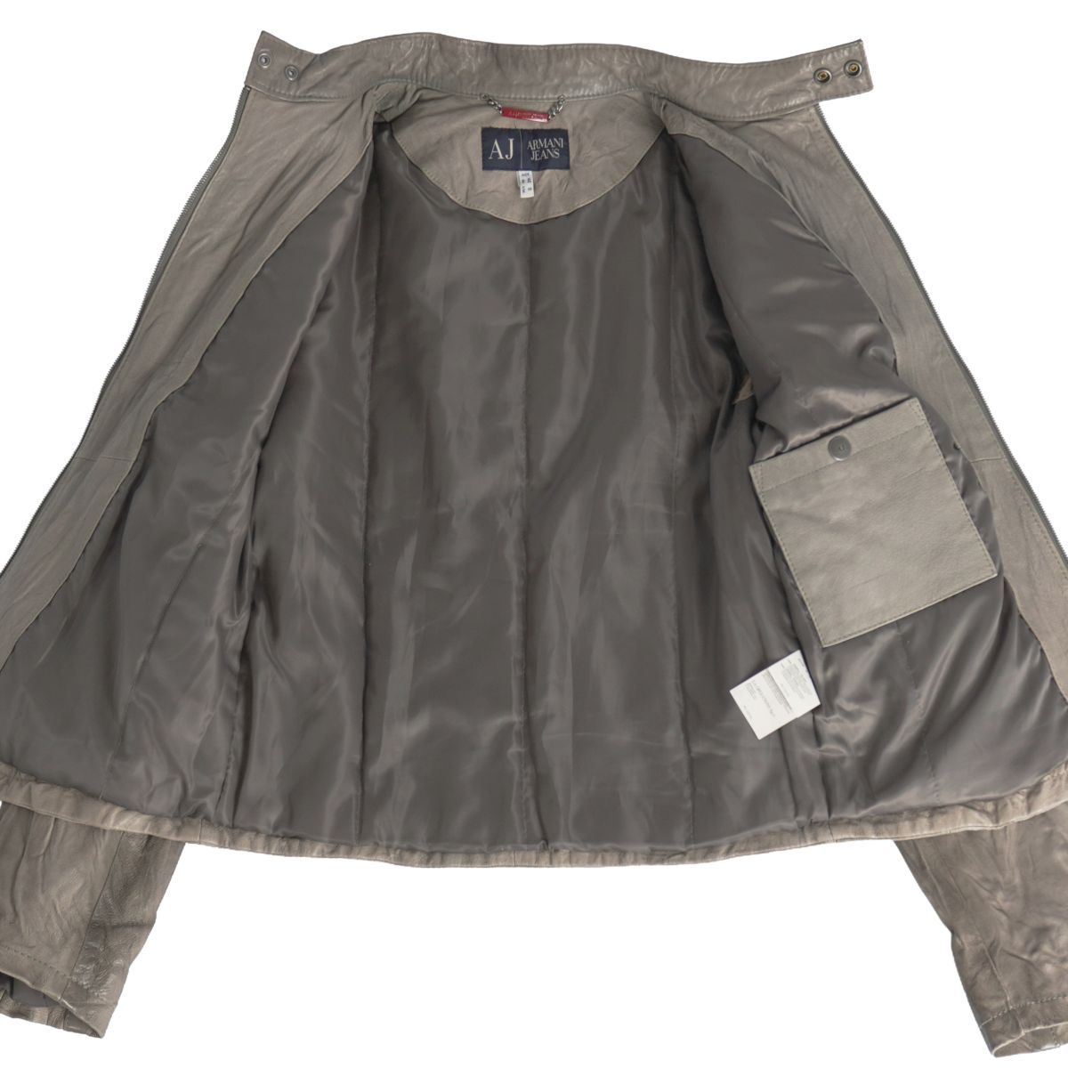 美品 アルマーニジーンズ ARMANI JEANS ジャケット レザージャケット