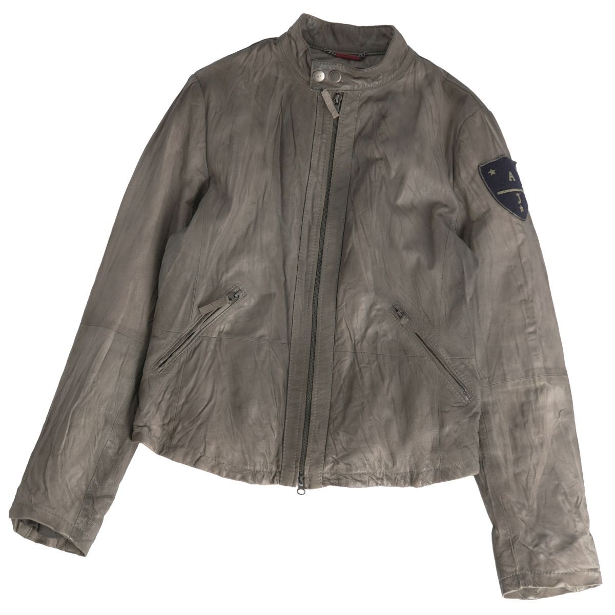 美品 アルマーニジーンズ ARMANI JEANS ジャケット レザージャケット