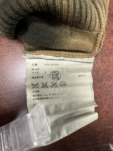 中古】00S 日本製 COMME des GARCONS HOMME ｺﾑﾃﾞｷﾞｬﾙｿﾝｵﾑ ﾀｲﾀﾞｲ ﾆｯﾄ V