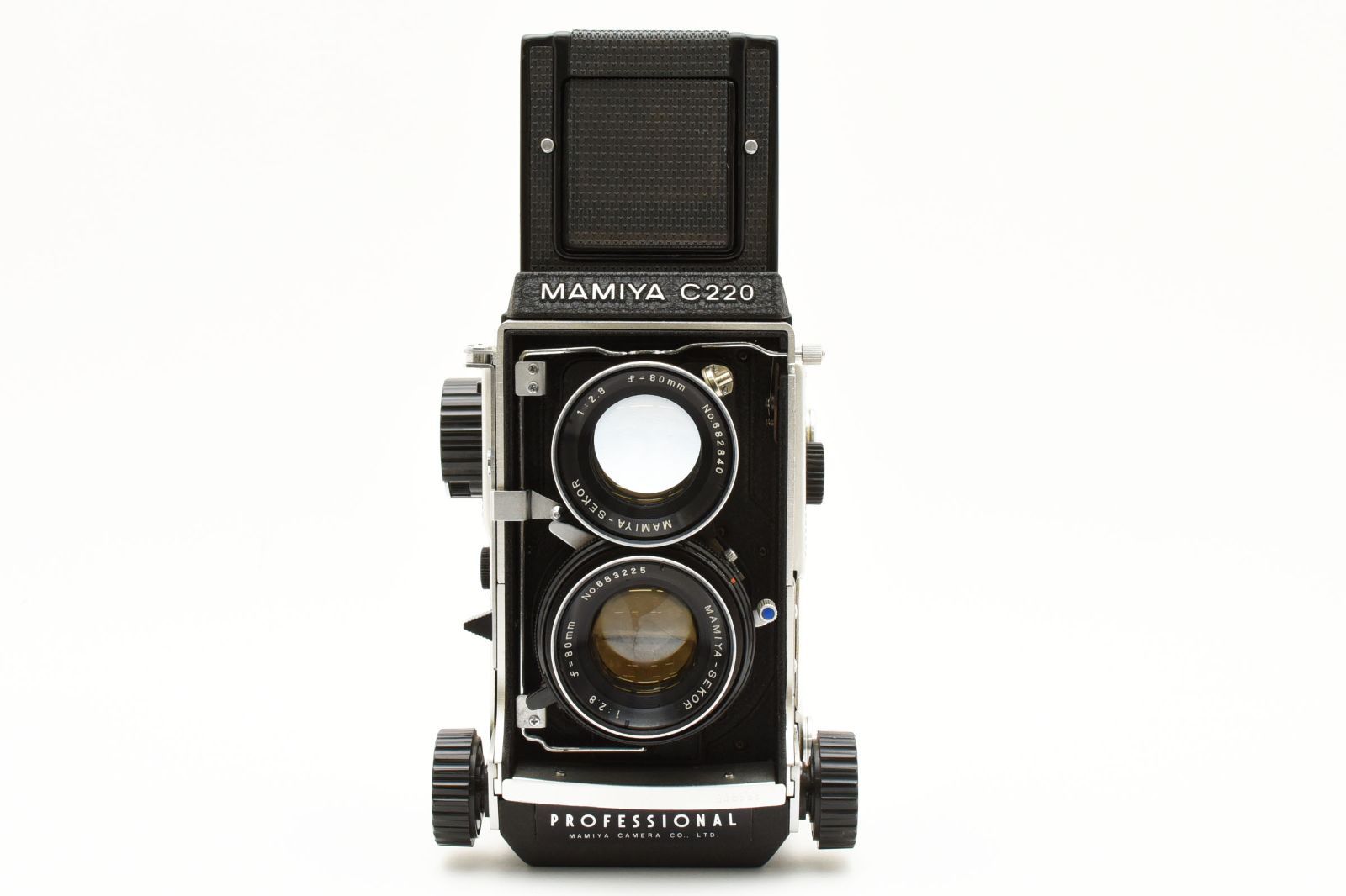 3854 L マミヤ Mamiya C 220 Pro 80 mm f 2 8 Blue Dot 二眼レフ フィルムカメラ