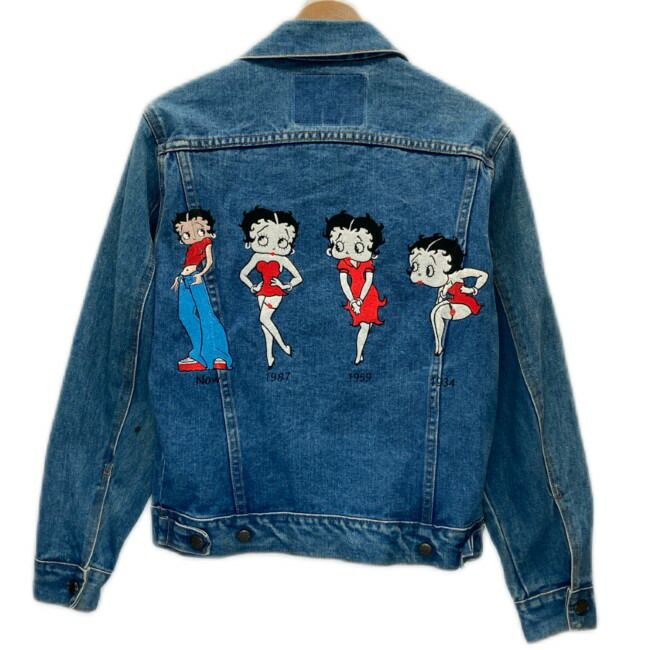 90s 80s USA製 TOO CUTe Betty リメイクデニムジャケット TOO CUTE! デニムジャケット 90s vintage 90年代 (C)1997 Gジャン