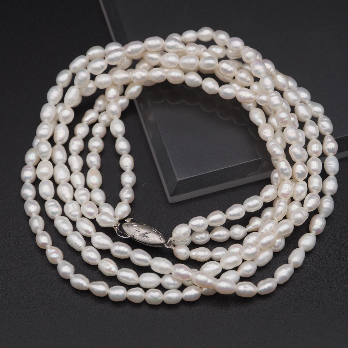 SILVER刻印 パールネックレス 【XA0052】 真珠 パール ネックレス