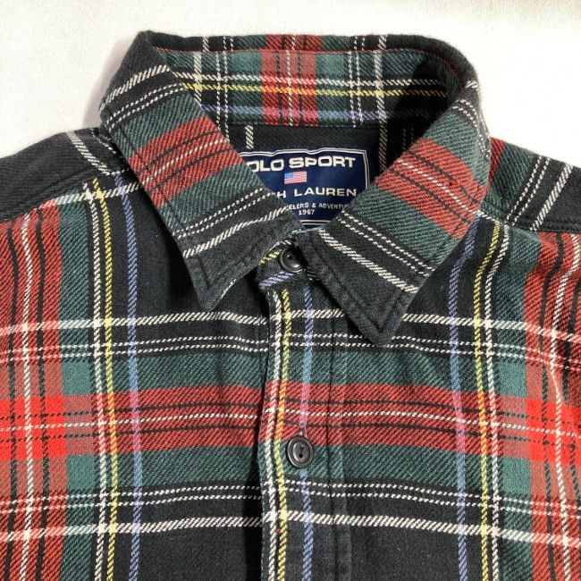 POLO SPORT RALPH LAUREN ネルシャツ 90s vintage 90年代 長袖