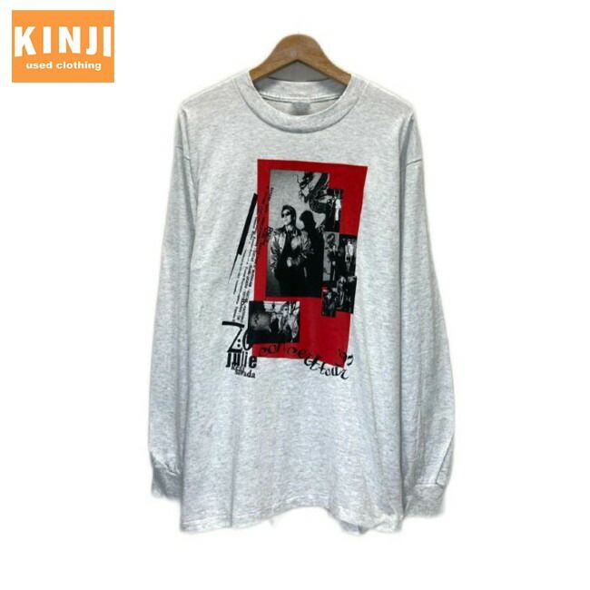 BELTON グレー M ロンT 沢田研二 ジュリー　コンサート　1997年 BELTON ロンT 長袖 カットソー トップス クルーネック アーティスト