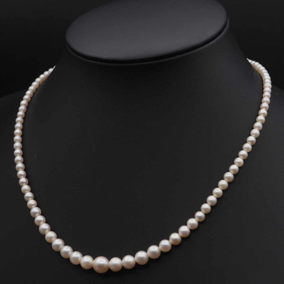 J470 本真珠 7.9mm珠 パール SILVERG刻印 ネックレス デザイン
