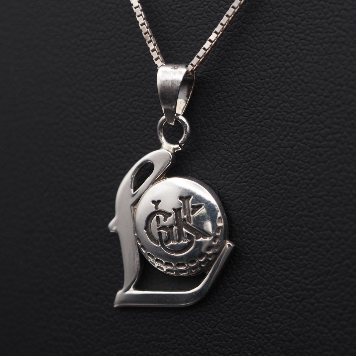 J629 ヴィンテージ SILVER刻印 ペンダント トップ ロゴ? デザイン