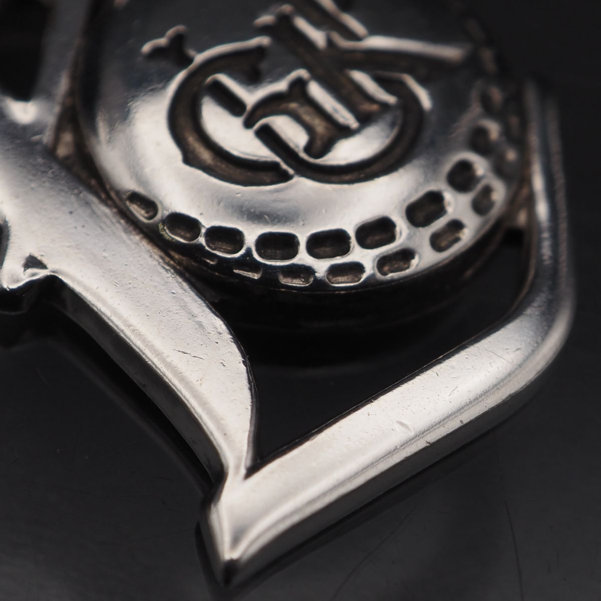 J629 ヴィンテージ SILVER刻印 ペンダント トップ ロゴ? デザイン